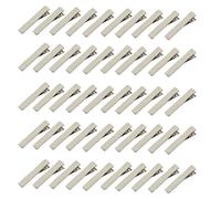 50Pcs Mini Pinces Crocodile Epingles pour Cheveux DIY - d'Argent