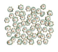 50pcs Miniature Pingouin Figurine Mini résine Pingouin Figurines Mini Animaux résine pour Le Jardin de fées Micro Paysage décor de Noël d'hiver
