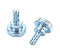 50pcs moleté à main vis, M5 réglable Double couche étape poignée tête haute moletée vis de fixation pour les appareils ménagers et commerciaux (M5 * 16)