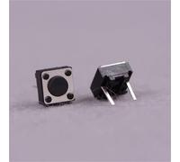 50Pcs Momentary Tactile Tact Push Button Switch 2 Pin DIP 6x6x4.3mm High 4.3mm NWPNLXEA