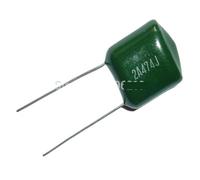 50pcs Mylar Film Capacitor 100V 2A474J 0.47uF 470nF 2A474 5% Polyester Film capacitor AUOQKQUT