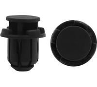 50pcs Noir Voiture Aile Pare-Chocs Plastique enfoncer Fixations Agrafes Rivets 14mm Diamètre Trou