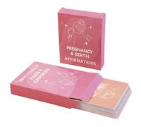 50pcs NOUVELLE MOM MOM CARTES, carte d'affirmation de grossesse imprimée à double face portable, push Positive New Cadeaux pour les femmes après la naissance