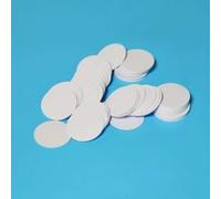 50pcs Ntag215 NFC Tag NFC Blanc PVC Tags 35mm (1.38in) Diamètre Carte Ronde,Mémoire de 504 Octets, Compatibles avec Amiibo Blanc G