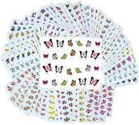 50pcs Ongles Cartoon Mignon Autocollants Animaux Transfert Nail Sticker Nail Art Stickers Complet Outils De Hasard