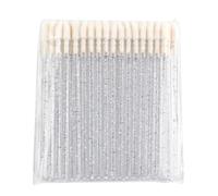 50pcs paillettes brillant à lèvres brosse cristal rouge applicateurs Extension de cils pinceaux nettoyant outils maquillage cosmétique(50pcs-crystal-white)