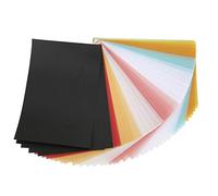 50pcs Papier Calque Papier Vélin Coloré Feuilles de Dessin Vélin Imprimables Translucides pour Croquis Traçage Dessin Animation (5,91 X 3,94in)