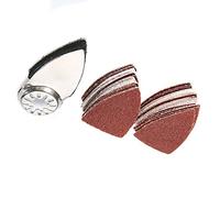 50pcs papier de verre Triangle disque de ponçage feuille de papier de sable tampons Kit outils abrasifs pour Fein oscillant 35x50mm