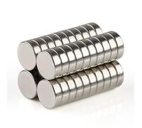 50pcs Petit Aimant Rond Cylindre 10mm X 3mm/0.39""*0.12"" N35 Aimant Puissant Aimants Néodyme avec Boîte d'emballage