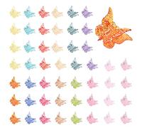 50pcs pinces à cheveux papillon, mini pinces à cheveux papillon pour filles pinces à cheveux papillon petites pinces à cheveux papillon pinces à cheveux mignonnes pour femmes et filles (multicolore)