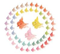 50pcs pinces à cheveux papillon, mini pinces à cheveux papillon pour filles pinces à cheveux papillon petites pinces à cheveux papillon pinces à cheveux mignonnes pour femmes et filles (multicolore)