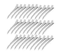 50Pcs Pinces Crocodiles Cheveux, 9cm Métal Alligator Barrette Accessoires de Bricolage Antidérapants Pièces pour Femmes et les filles Salon Hair Style