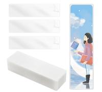 50pcs Pochettes de Plastification de Marque-Pages, 21x5,1cm Pochette de Plastification à Chaud 0,125mm Bookmark Laminating Pouches Plastique pour les Amateurs Livres les Amoureux de la Nature