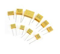 50PCS Polyester Film Capacitors 102K~105K Pack 275VAC X2 Capacitor Assorted Kit 0.047UF 0.1UF 0.22UF 0.33UF 0.47UF 0.68UF 1UF EKFBQBGW