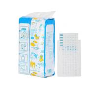 50Pcs Portable Degradable Water Soluble Dog Poo Bags Pet Waste Eco Friendly Paper