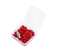 50pcs pour pdr Hammer Heads M8 Thread Red Rubber Tips 50pcs pour