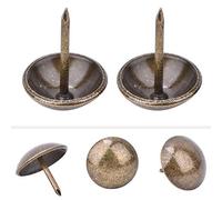 50pcs punaises de rembourrage, fer épaississant tête ronde clous de meubles clous de rembourrage punaise décorative punaises pour meubles canapé armoire porte décoration bronze (23 * 23mm)