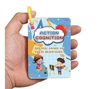 50PCS Qu'est-ce Que Je Fais Flash Cards Conversation Flashcards Action Comportements Lanuage pour Enfants, Homeschool, Adultes, Personnes âgées, orthophonie, autisme, démence, aphasie