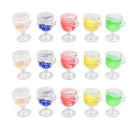 50pcs Résine Mini Boissons Bouteilles Ornament Artisanat Accessoires Slime Charms Ensemble Mixed DIY Miniature Scène Layout Micro Décoration de la Maison
