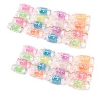 50pcs Résine Mini Fruit Snacks Slime Charms Set mélangé Accessoires artisanat bricolage miniature mise en page de scène micro décoration maison