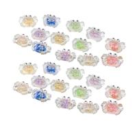 50pcs Résine Mini organisme marin slime charmes mélangé ensemble artisanat accessoires bricolage miniature scène mise en page micro décoration maison