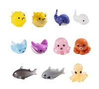 50pcs Résine Mini Ornament Animaux Plantes Slime Charms Ensemble mélangé Artisanat Accessoires bricolage miniature mise en page de scène Micro Décoration de la maison