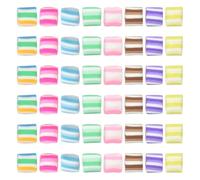 50pcs Résine Mini Ornament Candy Snack Slime Charms Ensemble mélangé Artisanat Accessoires bricolage miniature mise en page de scène Micro décoration de la maison