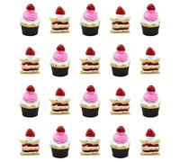 50pcs Résine Mini Ornament Candy Snack Slime Charms Ensemble mélangé Artisanat Accessoires bricolage miniature mise en page de scène Micro décoration de la maison