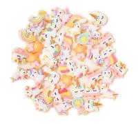 50pcs Résine Mini Ornament Candy Snack Slime Charms Ensemble mélangé Artisanat Accessoires bricolage miniature mise en page de scène Micro décoration de la maison