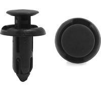 50pcs Rivet plastique noir Bavettes Fixation Clips aile bouclier 8mm pour voiture