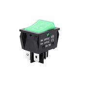 50PCS,Rocker Power Button Switches,High Current,ON/OFF,Special for Eelding Machine,KCD4,Sterling Silver Point,30/35A 250/125V AC NWPNLXEA(2position 4PIN Green,40A)