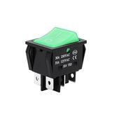 50PCS,Rocker Power Button Switches,High Current,ON/OFF,Special for Eelding Machine,KCD4,Sterling Silver Point,30/35A 250/125V AC NWPNLXEA(2position 6PIN Green,40A)
