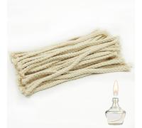 50pcs Round Cotton Wicks Replacement For Glow Lamps For Candle Making Diy Alcohol Oil Lamps Durable And Easy To Use (15cm*0.8cm)