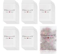 50pcs Sac De Confettis De Mariage 12x7cm Italien Portami Via Con Te Imprimé Petits Sacs En Papier Glassine Sacs À Bonbons Sachet De Fleur De Pétale Motif De Feuille Avec Ruban De Colle Pour Mariage