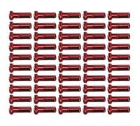 50pcs/set Bike Bicycle Cycling Copper Spoke Nipples 14mm 14G for Multi-color (Red（50pcs）)