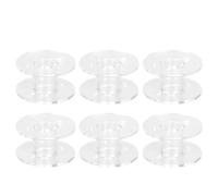 50Pcs Sewing Machine Bobbin Lockstitch Plastic Spool Metal Bobbin Prevent Disconnection Universal Fit for Household Electric Sewing Machines Durable Stainless Steel and Plastic (Plastic)