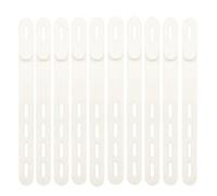 50pcs Silicone Cable Ties Adjustable Straps Cord Organizer Reusable Management Fastening pour Câbles(Beige)