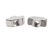 50PCS Slot T-nut Sliding T Nut Hammer Drop In Nut Fasten Connector Aluminum Extrusion Profile(20-M3)