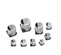 50pcs SMD Electrolytic Capacitor Aluminum 6.3V 10V 16V 25V 35V 50V 63V 100V 400V 1UF 4.7UF 10UF 47UF 100UF 470UF 680UF 1000UF AUOQKQUT(2.2UF 50V 4x5.4mm)