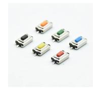 50pcs Tact Touch Switch 3X6X2.5MM 3 * 6 * 2.5mm SMD yellow Red Black orange Green Blue Brown Button Head NWPNLXEA(Black 50pcs)
