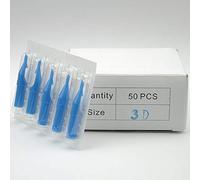 50pcs Tattoo jetable Tip Buse, DT Tattoo pointe ronde Tubes, tatouage machine-Blue (3DT)