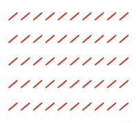50pcs Tiges Anti-Perchage Volaille PP Rouges 12cm | Fabriqué en PP pour résistance à l'usure installation pour facile protège les conduites d'eau des dommages