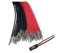 50PCS TJC8 MX2.54 2.54MM Pitch Du-Pont Connecteur Fil Électronique 24awg 10-30cm Simple/Double Tête Avec Boucle Ceinture Fil Terminal(Green,10CM_SINGLE HEAD)