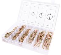 50PCS Trucks Pin Assortment Kit High Strength Steel M4.5 M6 M8 M11 Multi Size Heavy Duty Tractor Pins for Trailers Trucks Mower