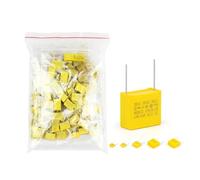 50PcsLot Capacitor Kit 275VAC X2 Series 0.01UF~2.2UF 10Values Polypropylene Film Capacitors 102K-105K Assorted Kit Set AUOQKQUT(70Pcs in Bags)