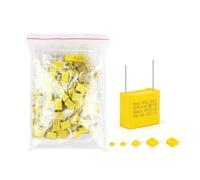50PcsLot Capacitor Kit 275VAC X2 Series 0.01UF~2.2UF 10Values Polypropylene Film Capacitors 102K-105K Assorted Kit Set AUOQKQUT(70Pcs in Bags)