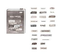 50pieces Autocollant De Lettre D'anglais Super Pour Le Scrapbooking Et Les Journaux Intimes Embellissement Decorative Paper De Conception Unique Papier D'art