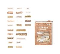 50pieces Autocollant De Lettre D'anglais Super Pour Le Scrapbooking Et Les Journaux Intimes Embellissement Decorative Paper De Conception Unique Papier D'art