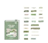 50pieces Autocollant De Lettre D'anglais Super Pour Le Scrapbooking Et Les Journaux Intimes Embellissement Decorative Paper De Conception Unique Papier D'art