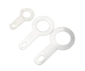 50pièces de soudure circulaire en cuivre plaqué argent M2.2-M10.2(M4.2(50pcs))